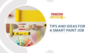 Tips and ideas for a smart paint job