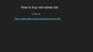 RED XANAX BAR