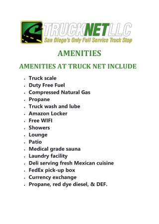 amenities