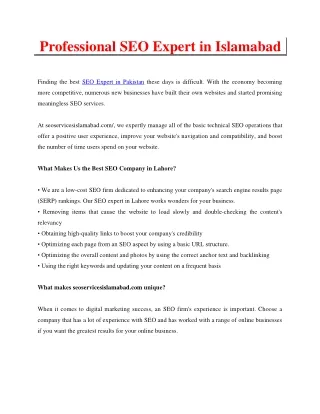 Professional SEO Expert in Islamabad-converted