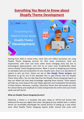 Everything You Need to Know about Shopify Theme Development