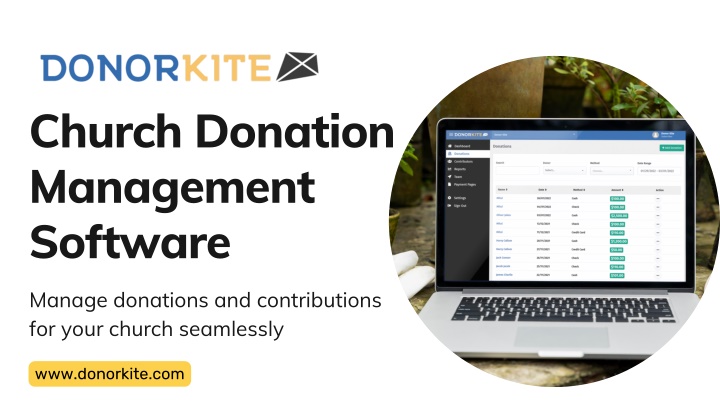church donation management software