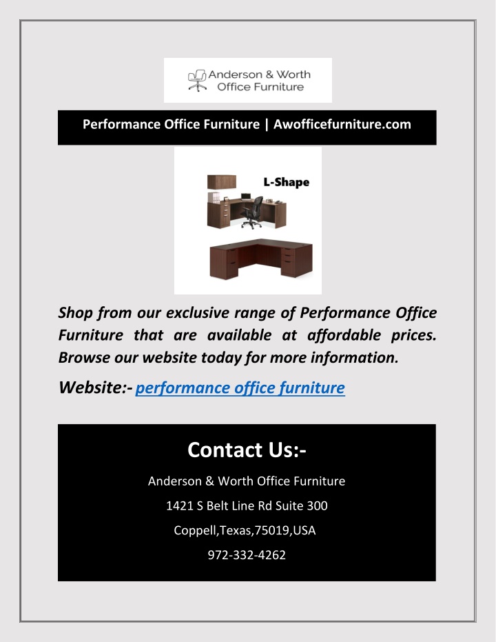 performance office furniture awofficefurniture com
