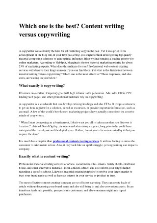 Content writing versus copywriting_ Which one is the best