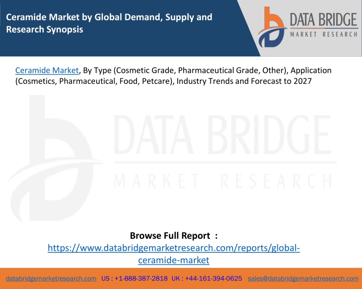ceramide market by global demand supply