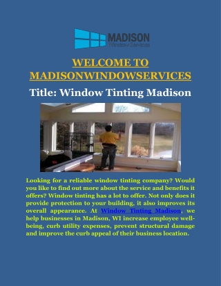welcome to