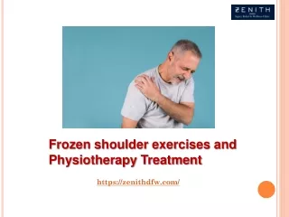 frozen shoulder exercises and physiotherapy