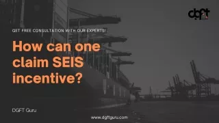 How can one claim SEIS incentive?