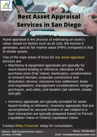 Best Asset Appraisal Services in San Diego