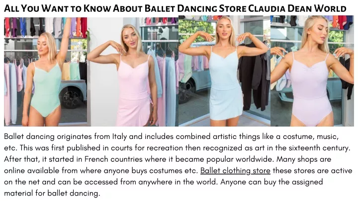 all you want to know about ballet dancing store