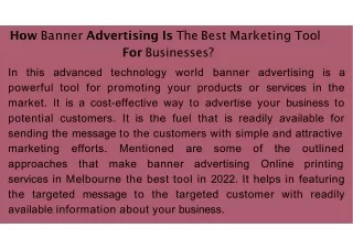 How Banner Advertising Is The Best Marketing Tool For Businesses