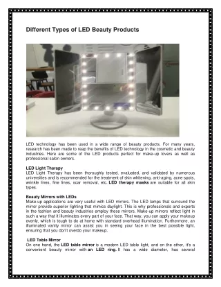 The Best Beauty Mirrors with LED Lights