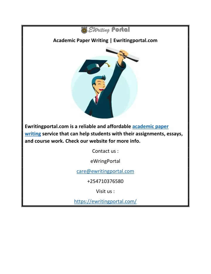 academic paper writing ewritingportal com