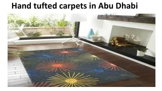 hand tufted carpets in abu dhabi