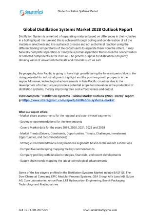 global distillation systems market