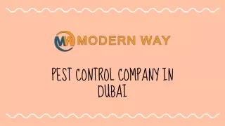 Pest Control Company in Dubai