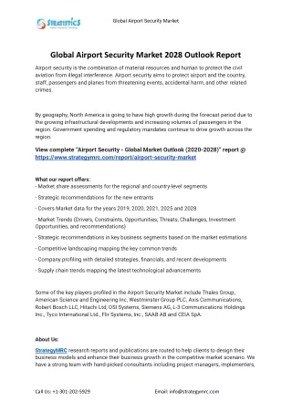 global airport security market