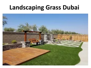 landscaping grass dubai