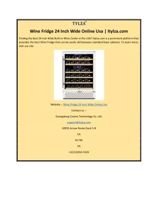 Wine Fridge 24 Inch Wide Online Usa | Itylza.com