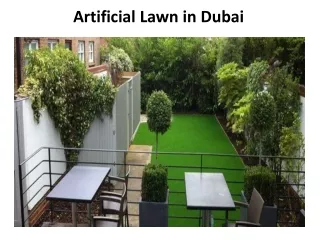 artificial lawn in dubai