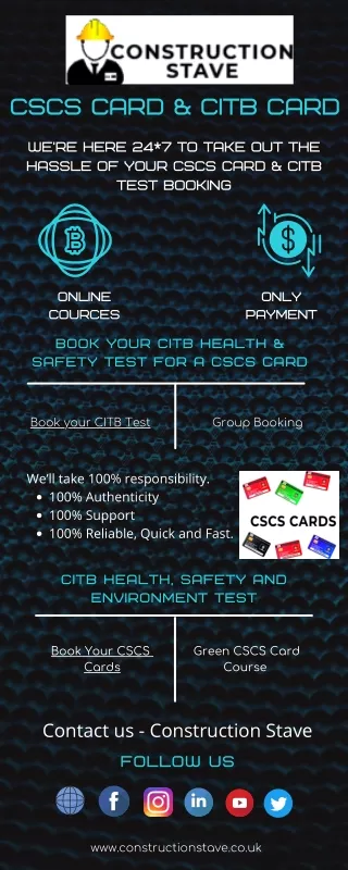 CSCS Card And CITB Card Test in Uk
