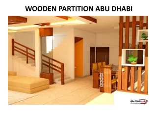 WOODEN PARTITION IN DUBAI