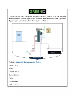 Bilge Oily Water Separator System  Greeniq.eu