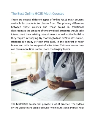 The Best Online GCSE Math Courses