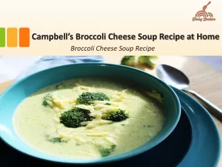 Campbell’s Broccoli Cheese Soup Recipe at Home