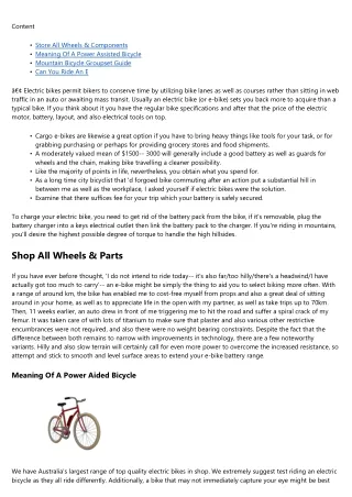 Electric Bikes Offer For Sale Australia
