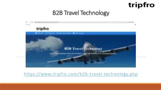 b2b travel technology