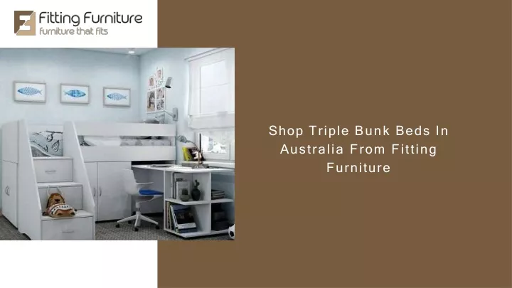 shop triple bunk beds in australia from fitting