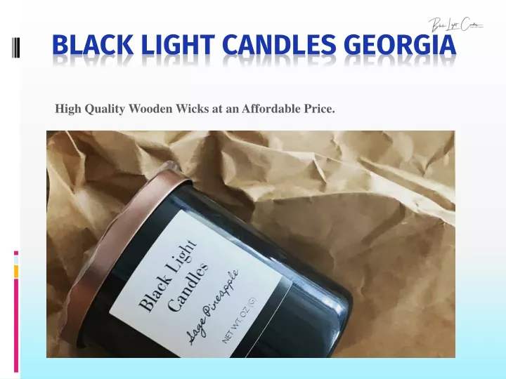 black light candles georgia