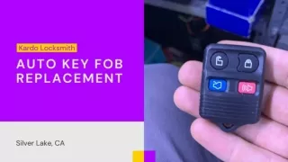 Kardo Locksmith - Auto Key Fob Replacement - PDF