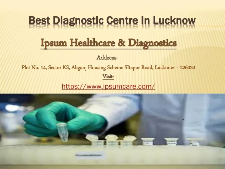 best diagnostic centre in lucknow