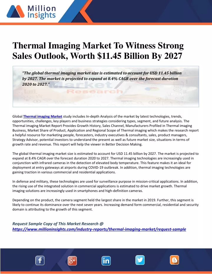 thermal imaging market to witness strong sales
