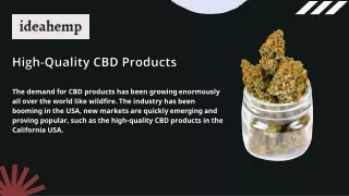 Do You Want to Buy High-Quality CBD Products In California