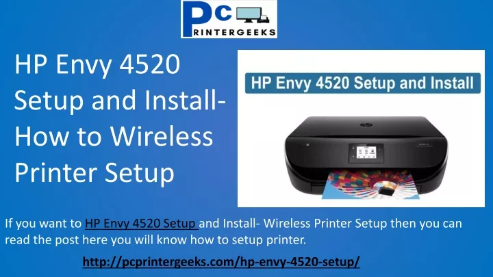 hp envy 4520 setup and install how to wireless