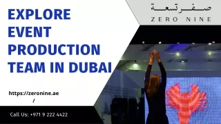 Explore Event Production Team in Dubai