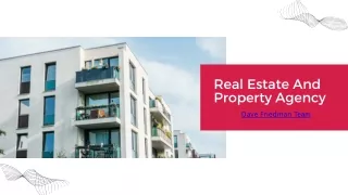real estate and property agency