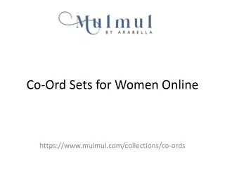 Co Ord Sets for Women