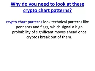 why do you need to look at these crypto chart patterns