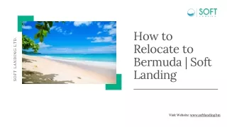 How to Relocate to Bermuda  Soft Landing