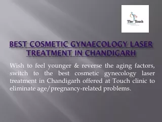 Best Cosmetic Gynaecology Laser Treatment in Chandigarh