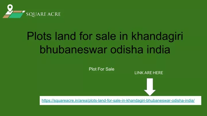 plots land for sale in khandagiri bhubaneswar