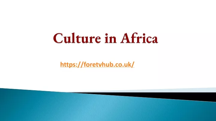 culture in africa