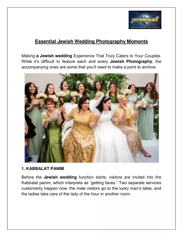 essential jewish wedding photography moments