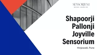 shapoorji pallonji joyville sensorium hinjewadi