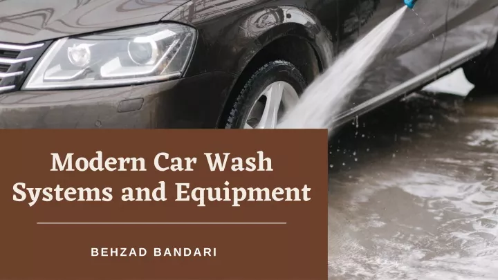 modern car wash systems and equipment