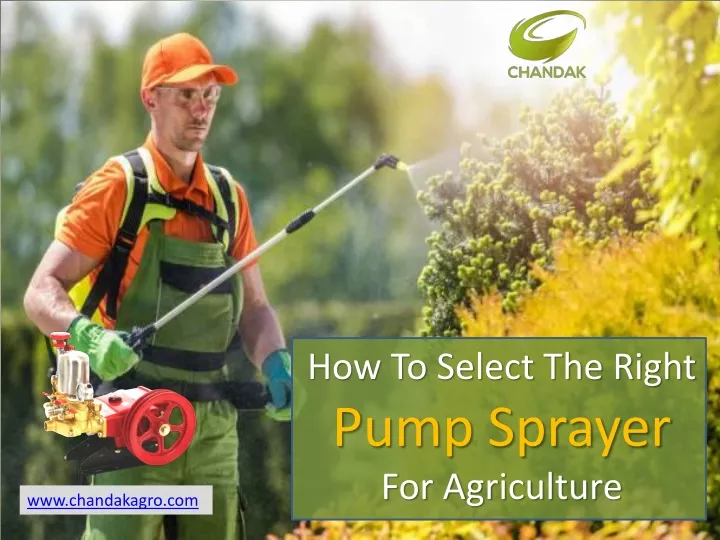 how to select the right pump sprayer